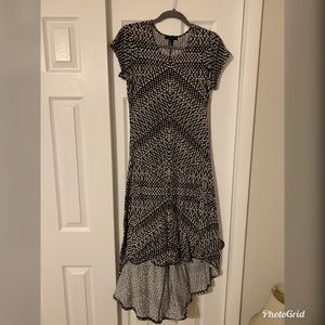 T shirt dress with tribal print